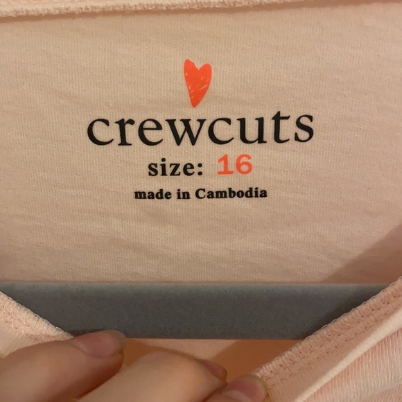 Girls 16 crew cuts pink long sleeve shirt - Picture 3 of 3